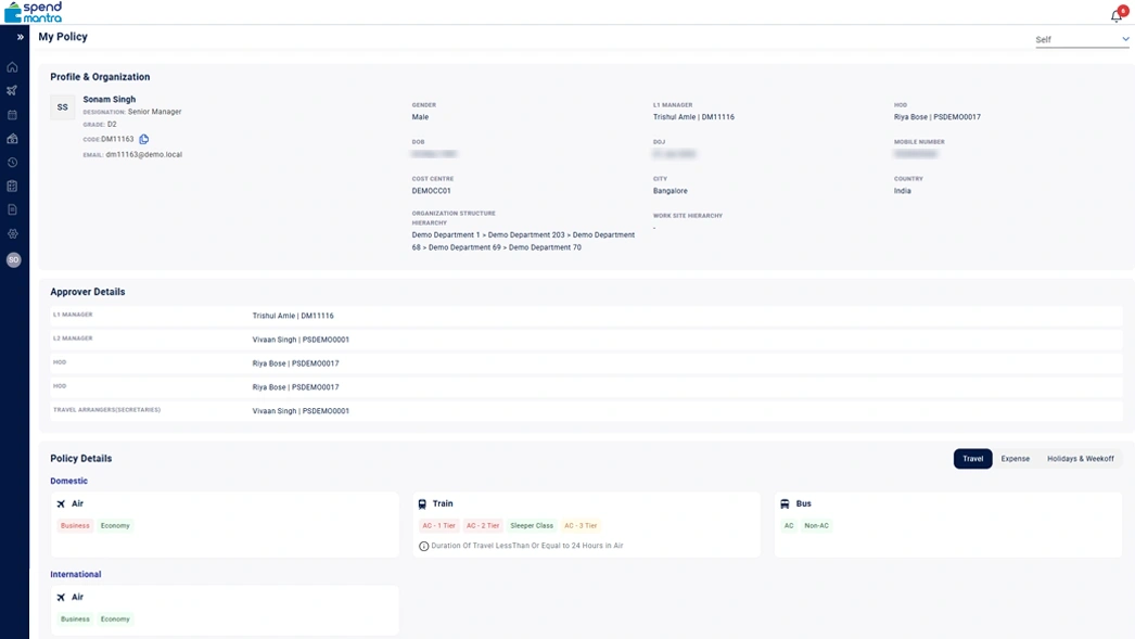 Approvals Based on Policy